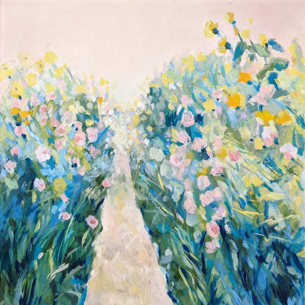 Kleurrijk tuinpad door Claire Whitehead