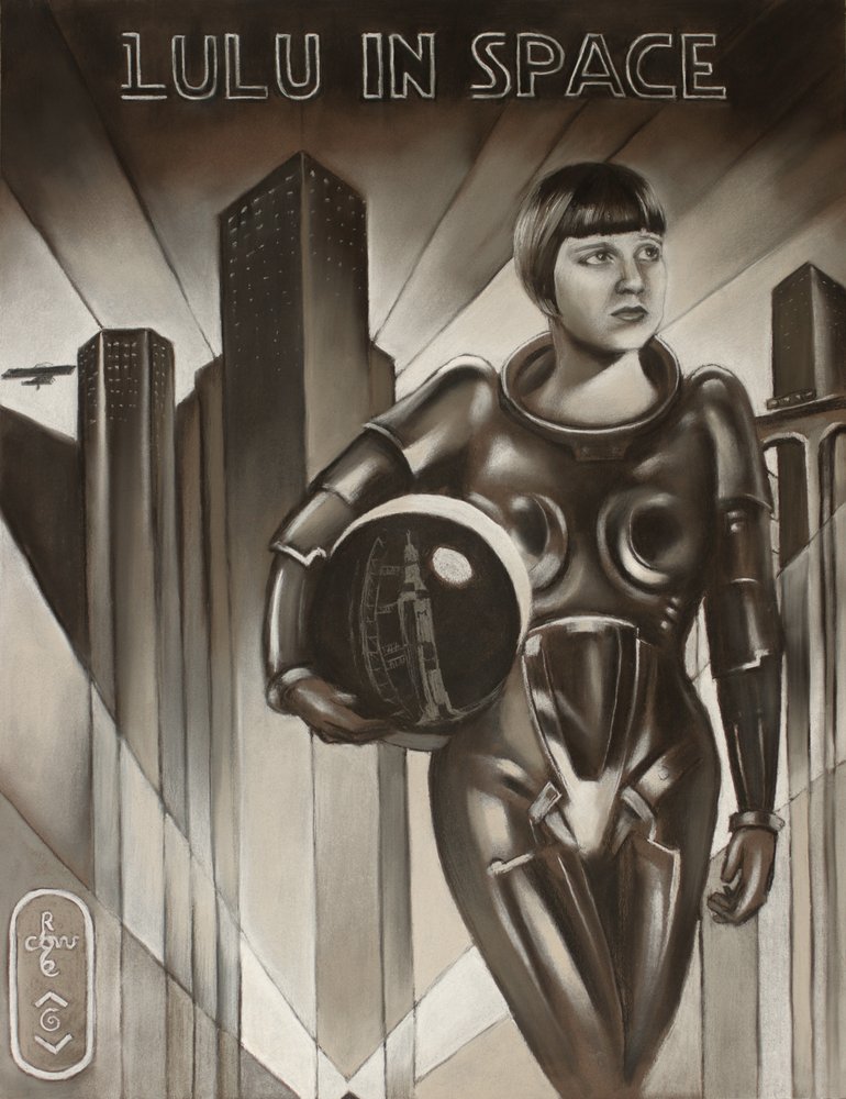 Art Deco-stadsastronaut door Corné Akkers