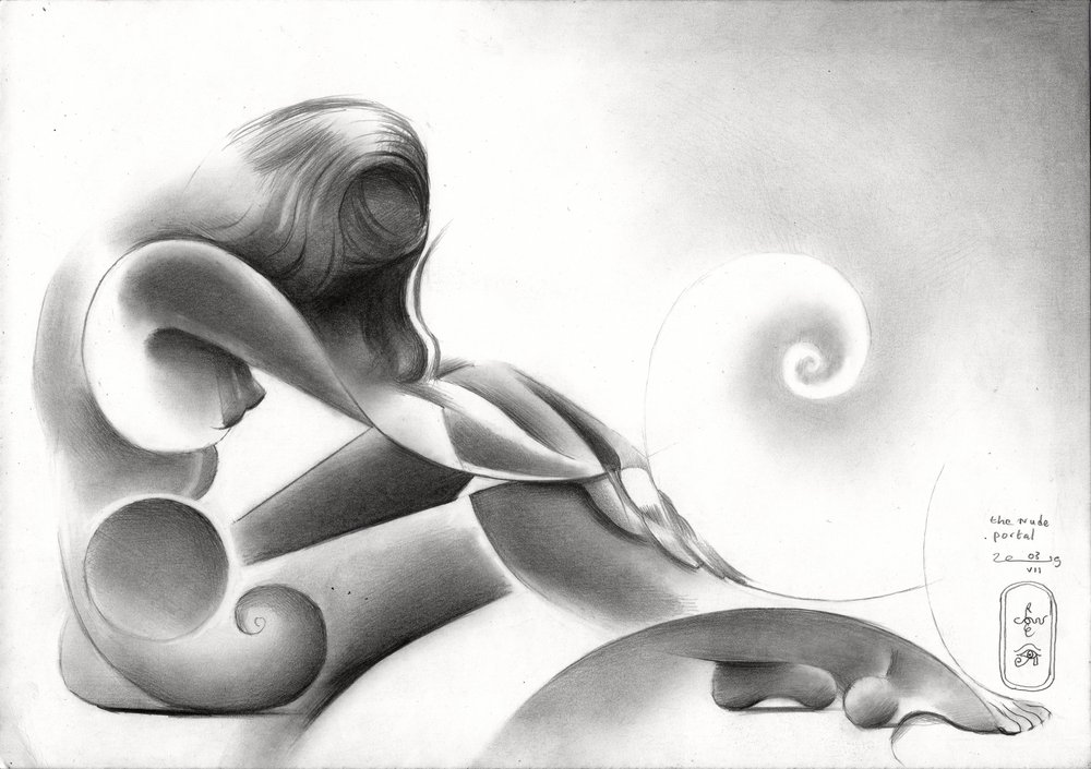 Elegante abstracte figuur door Corné Akkers
