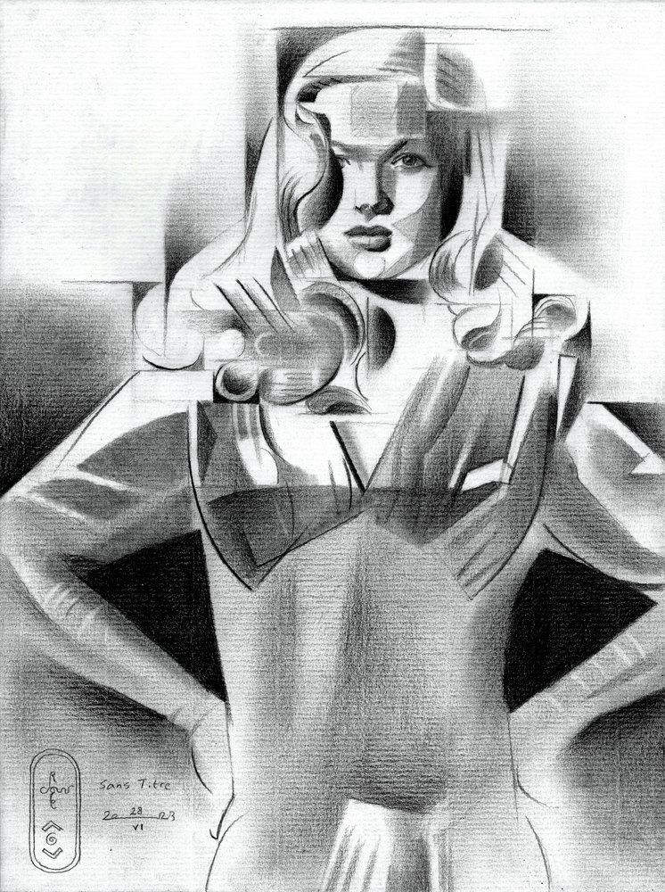 Geometrisch modeportret door Corné Akkers