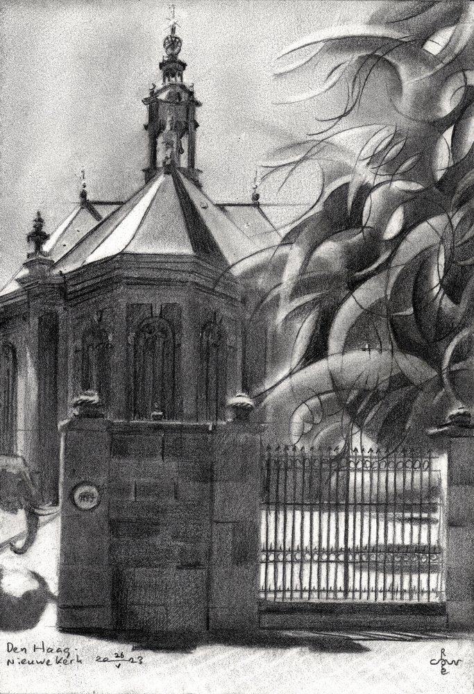Historische Stads kerk door Corné Akkers