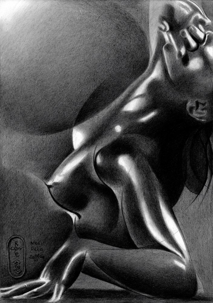Sensuele figuurstudie door Corné Akkers