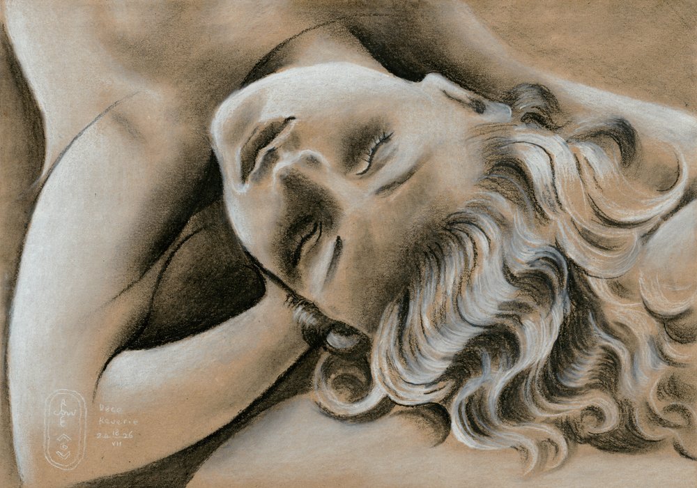 Serene slapende vrouw door Corné Akkers