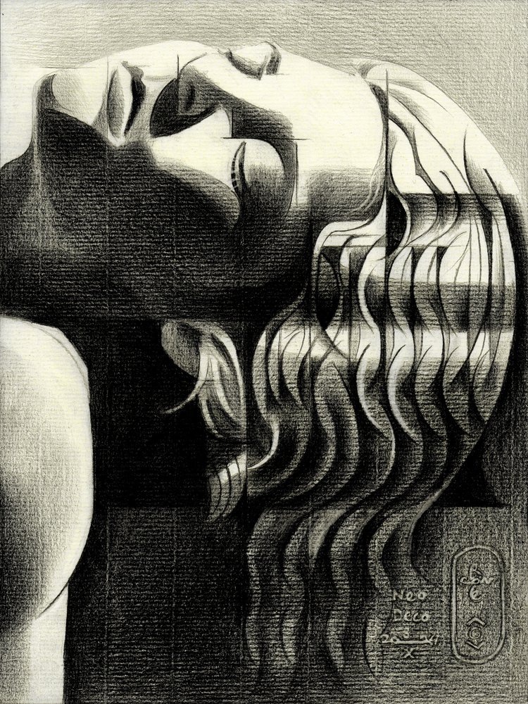 Portret van een serene vrouw door Corné Akkers