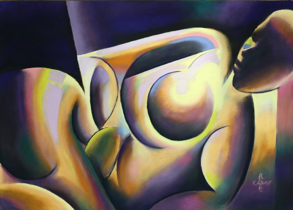 Levendige abstracte figuren door Corné Akkers