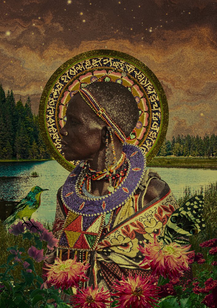 Afrikaanse vrouw, natuurgeest door CosmoZach