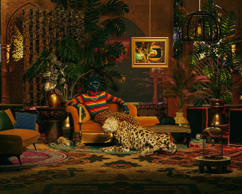 Weelderige Leopard Lounge door CosmoZach