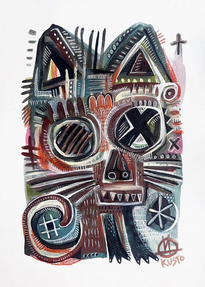 Abstract: Stamkat door Daia Kusto