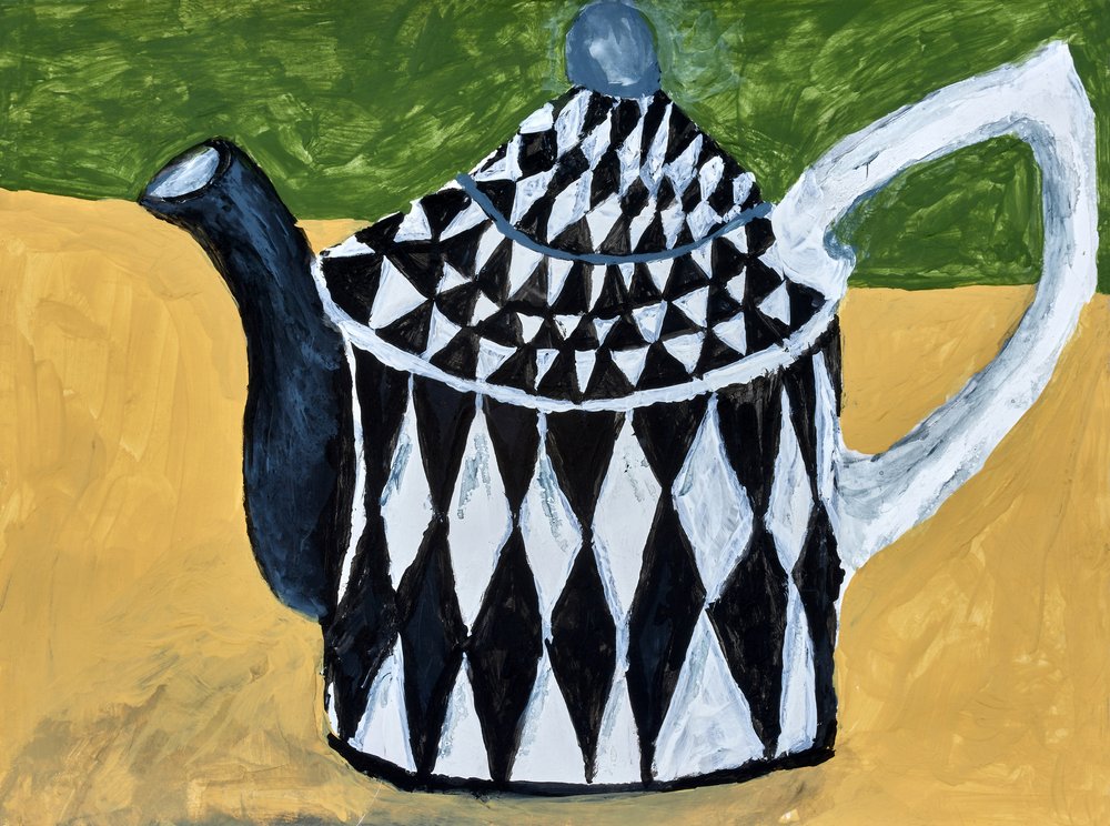 Harlequin-theepot door Dale Hefer & Family