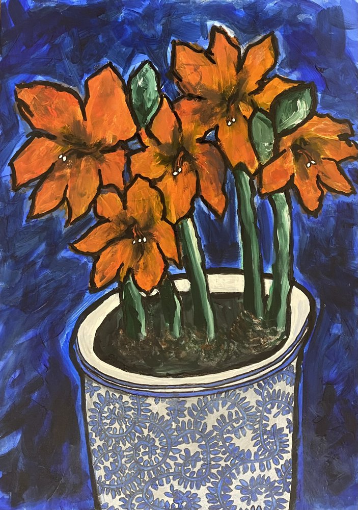 Levendige oranje bloemen door Dale Hefer & Family