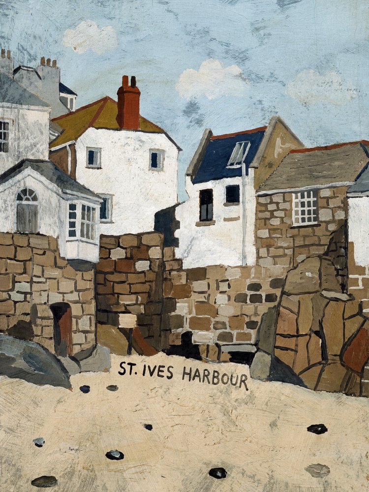 Het strand van St Ives Harbour door Dan Hobday