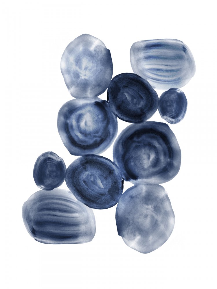 Vloeiende blauwe vormen door Danushka Abeygoda