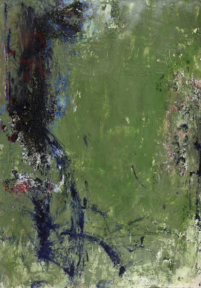 Dynamische groene abstractie door Deb Chaney