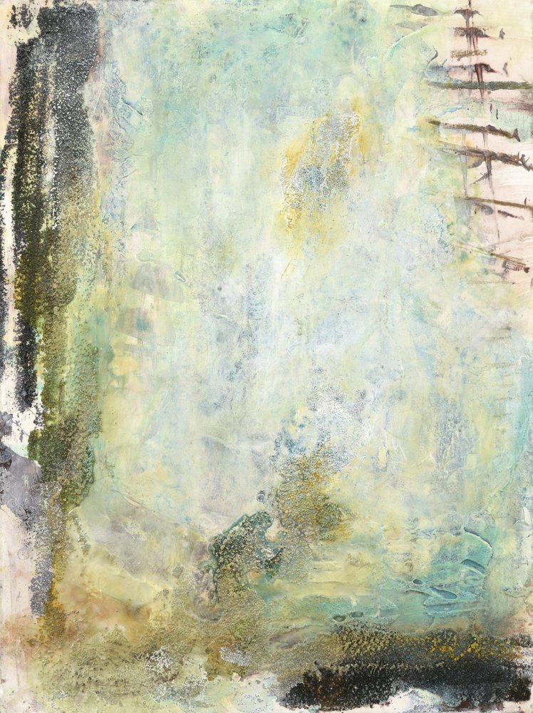 Etherisch groen abstract door Deb Chaney