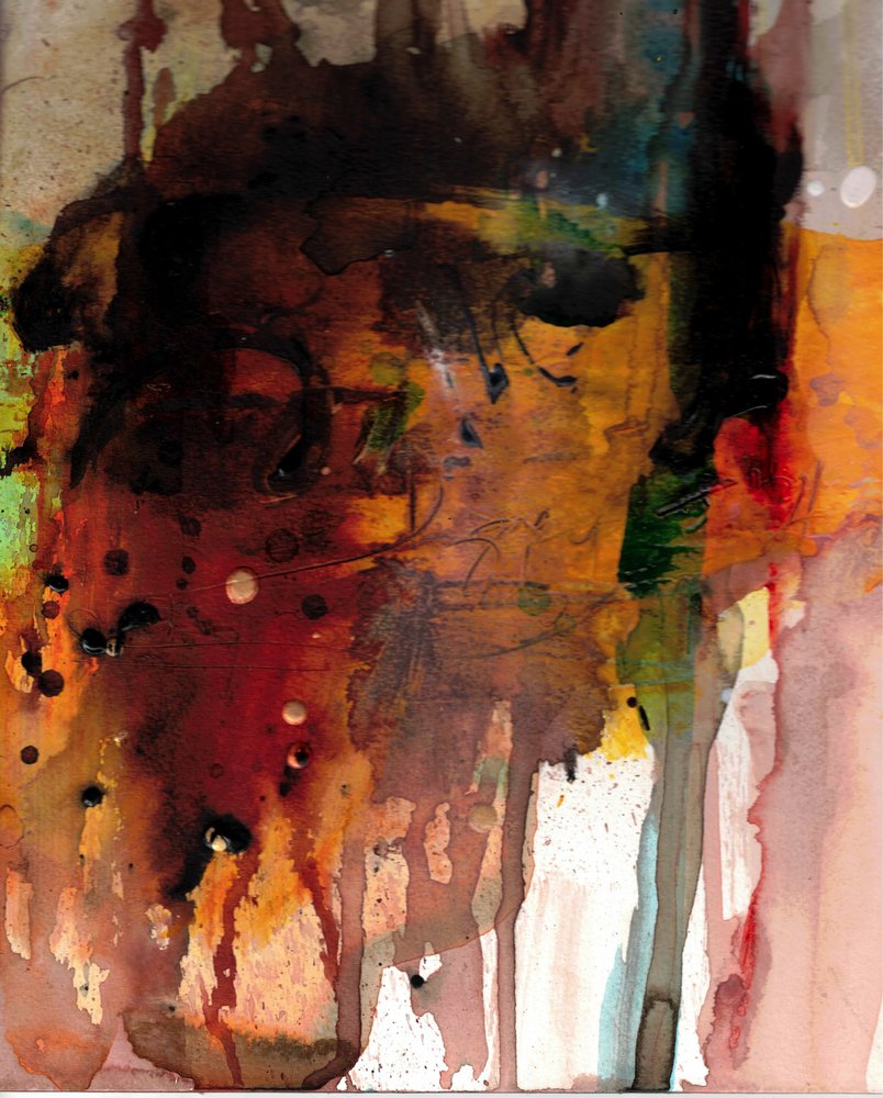 Expressief, vurig, abstract door Deb Chaney