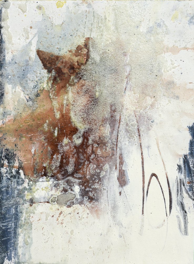 Expressief paardenschilderij door Deb Chaney