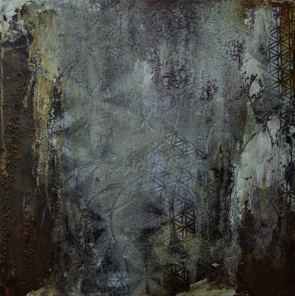 Geometrische grunge-textuur door Deb Chaney