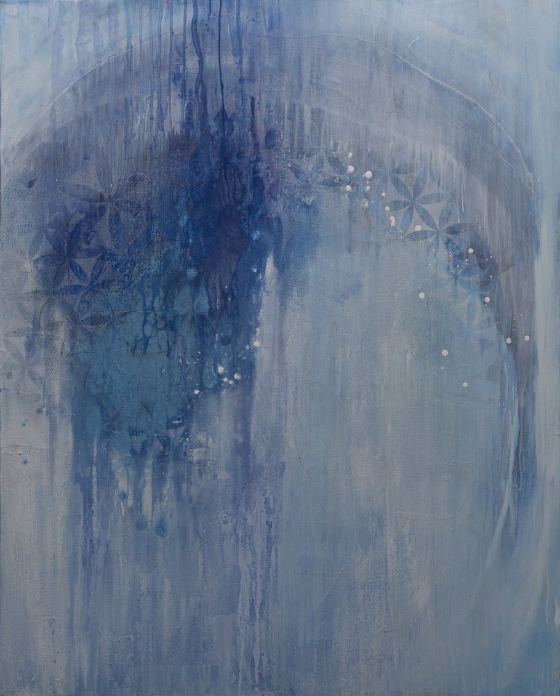 Heilige blauwe geometrie door Deb Chaney