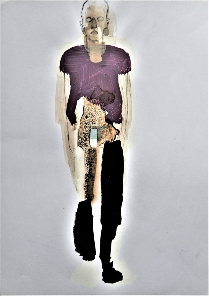 Figuur: Abstract Contemplatie door Doris Schmitz