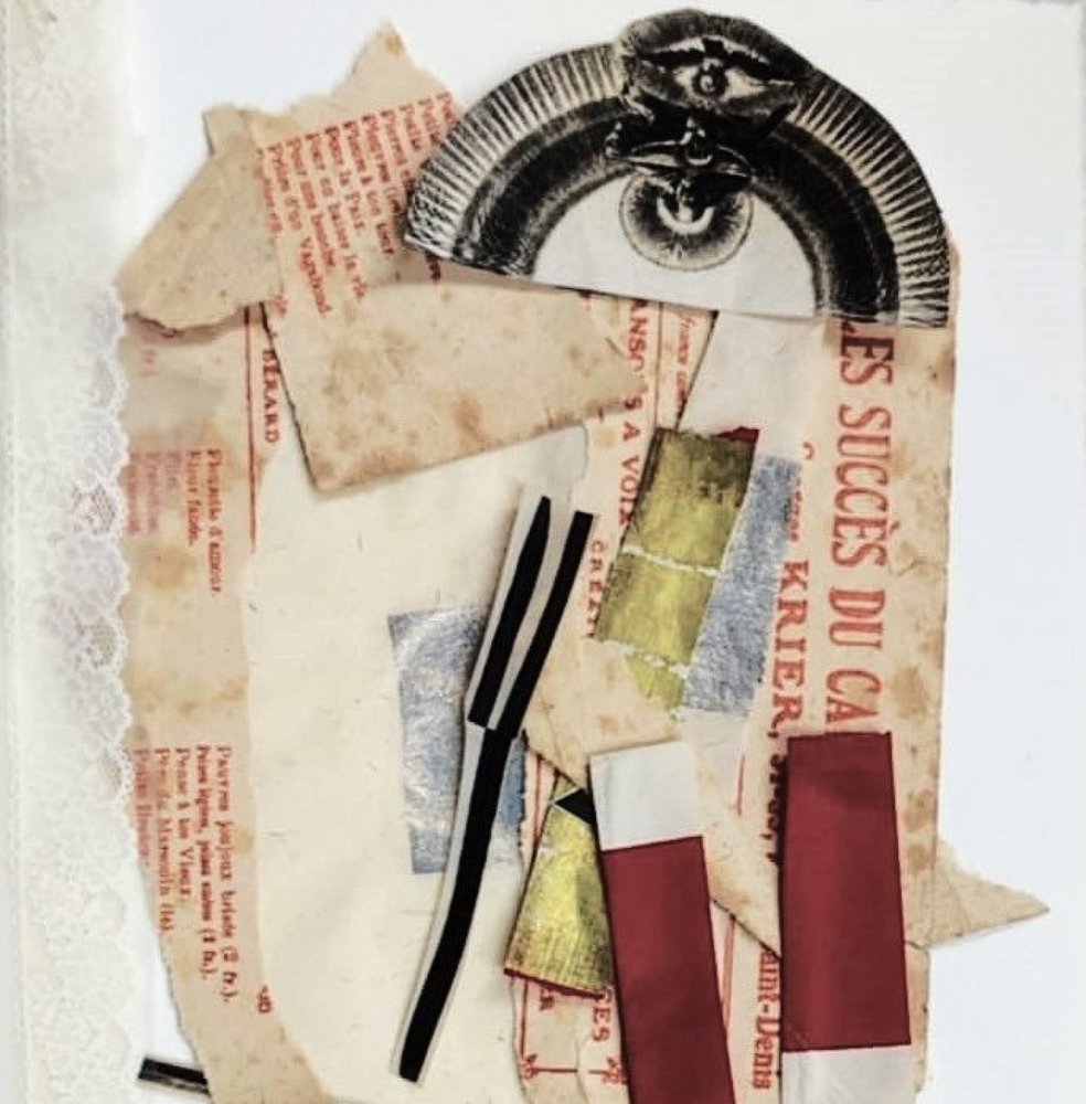 Abstracte oogcollage door Doris Schmitz