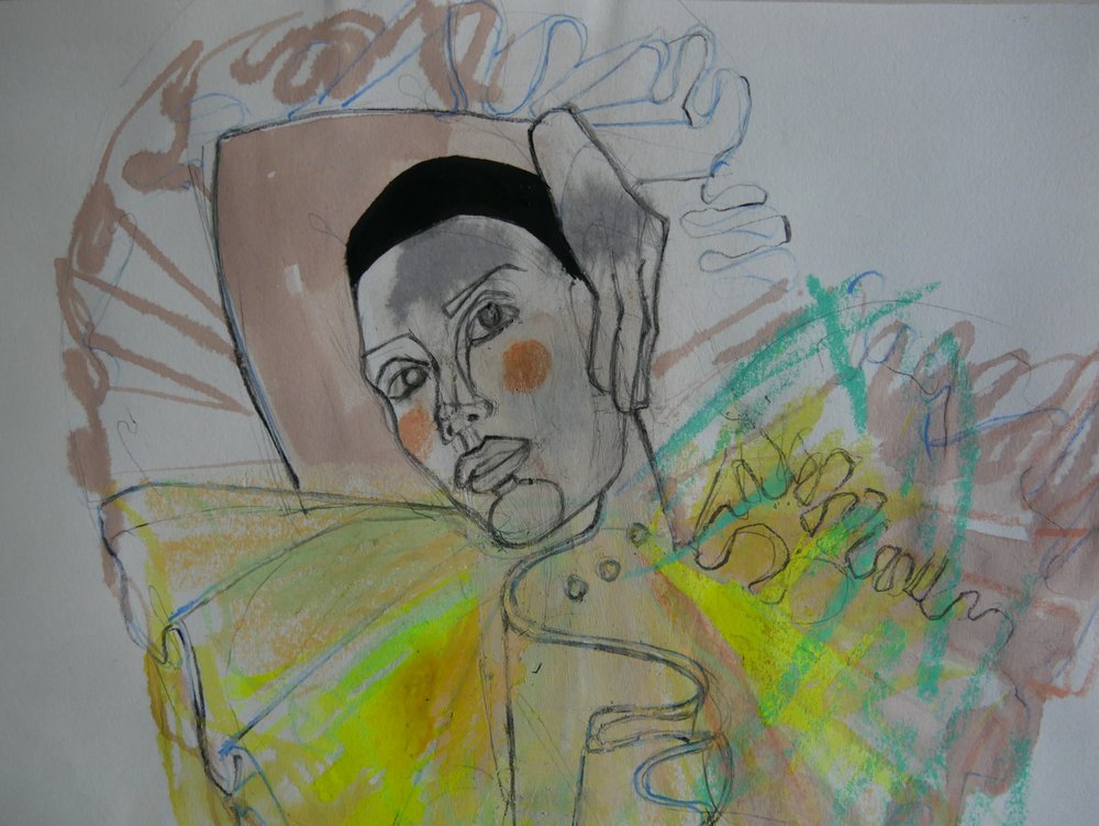 Abstract modeportret door Doris Schmitz
