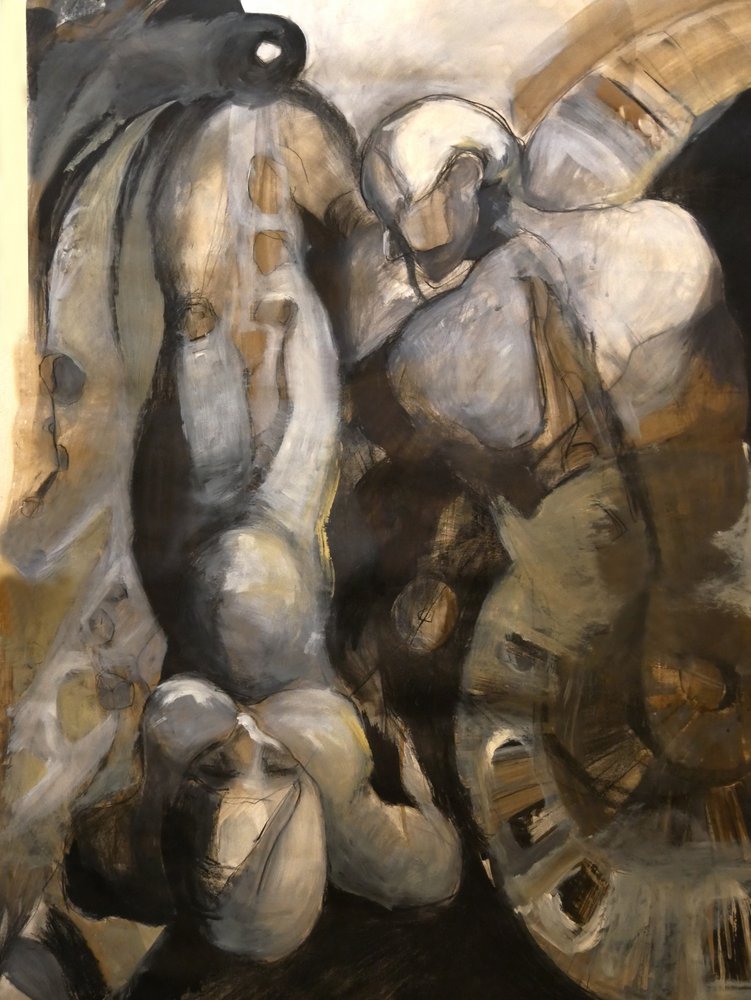 Abstracte menselijke figuren door Doris Schmitz