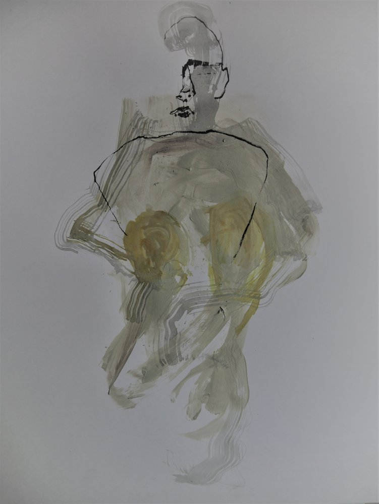 Abstracte naaktfiguur door Doris Schmitz