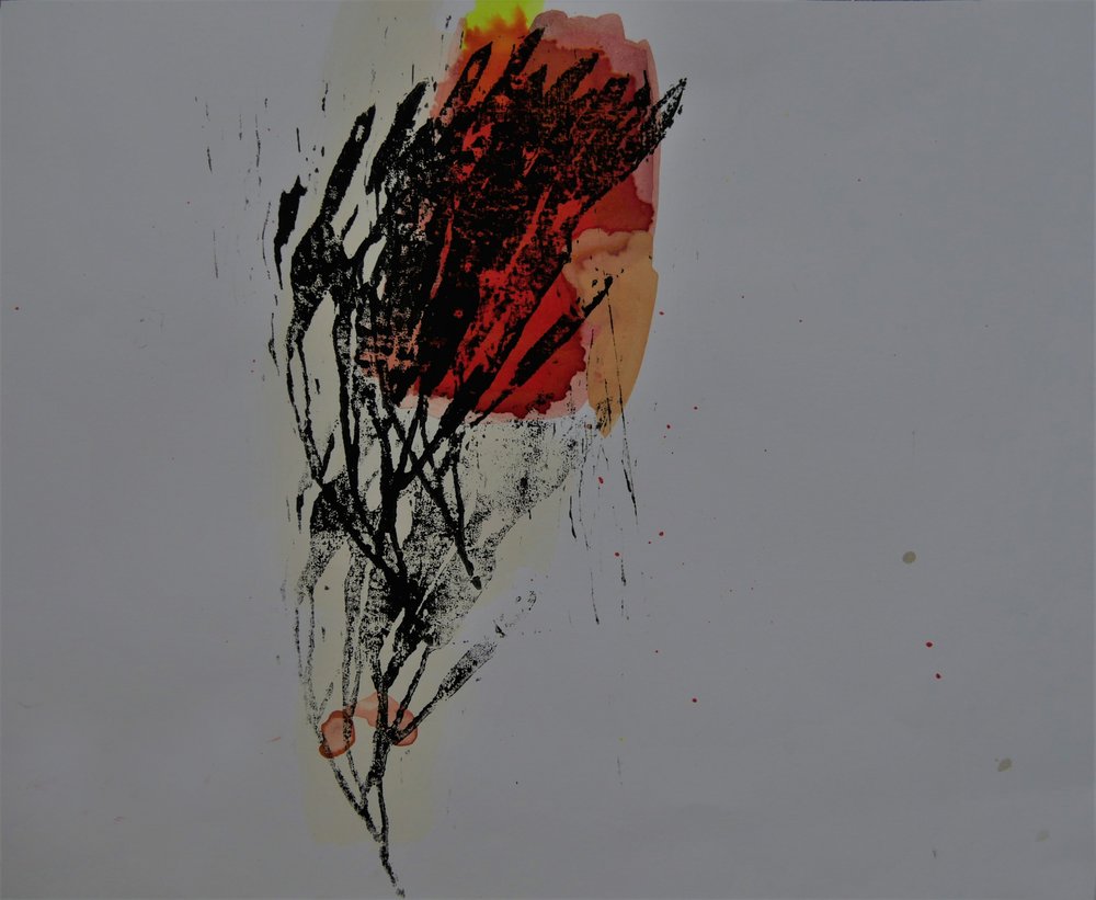 Vurige abstracte vorm door Doris Schmitz