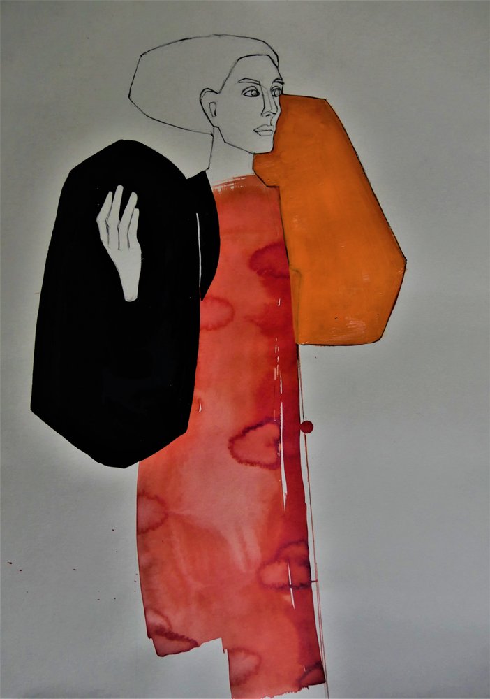 Moderne modefiguur door Doris Schmitz