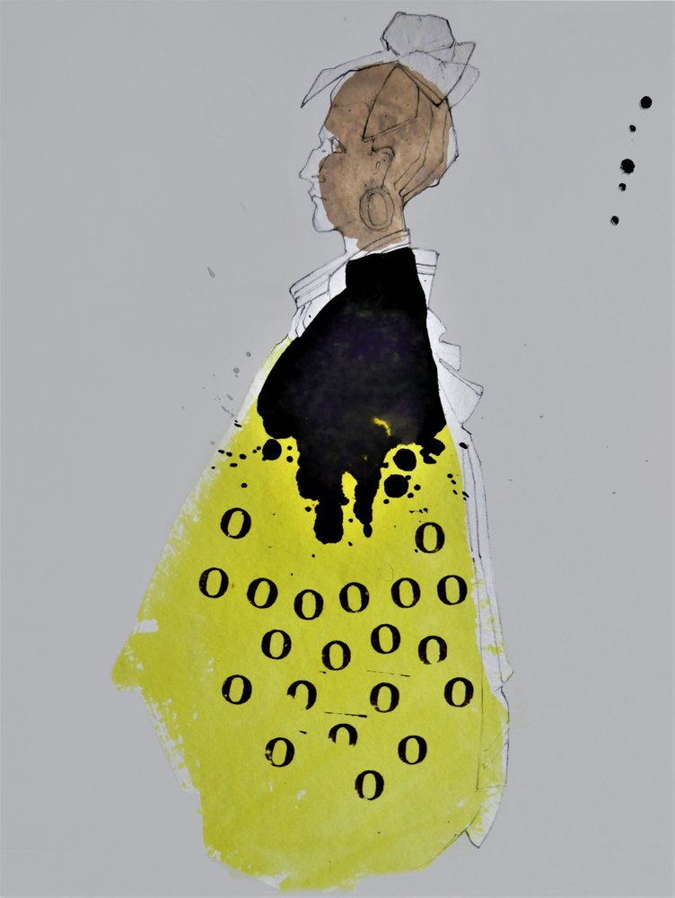 Moderne mode-illustratie door Doris Schmitz