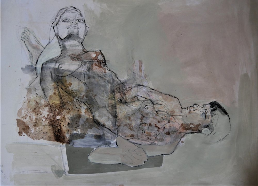 Liggende figuren door Doris Schmitz