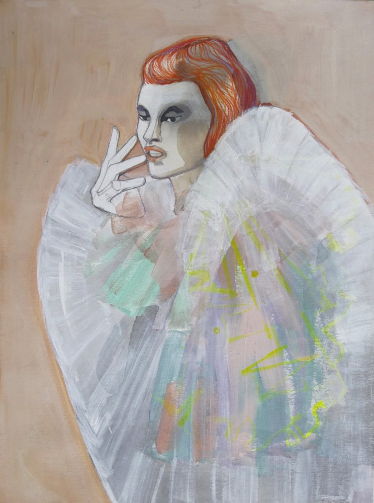 Modeportret van een roodharige door Doris Schmitz