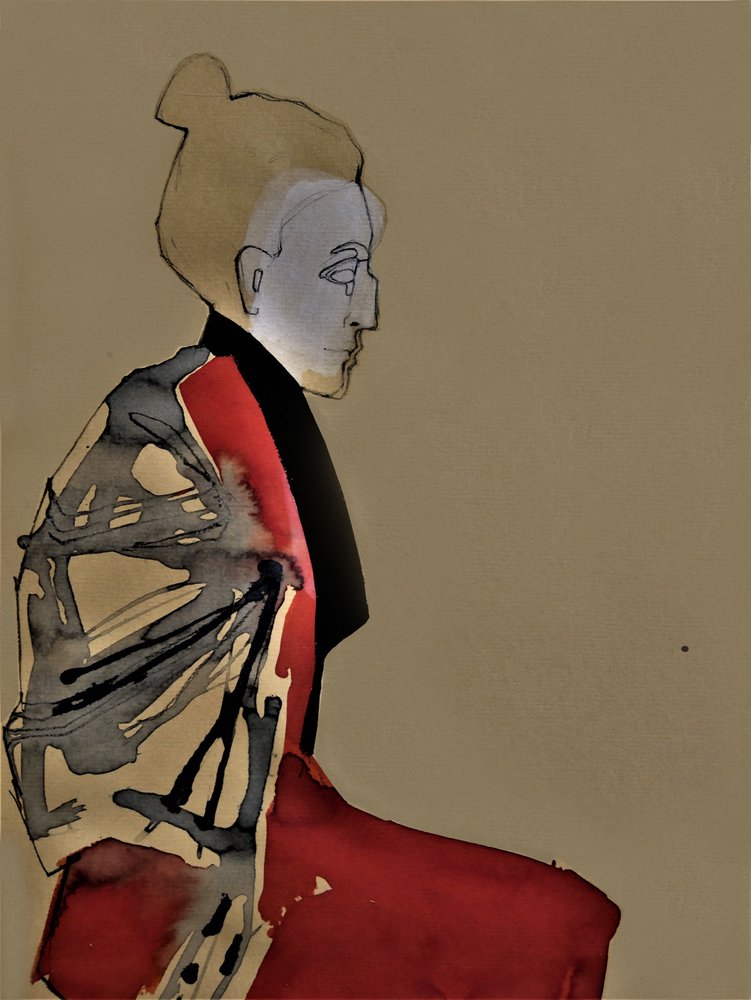 Rustig kimono-portret door Doris Schmitz