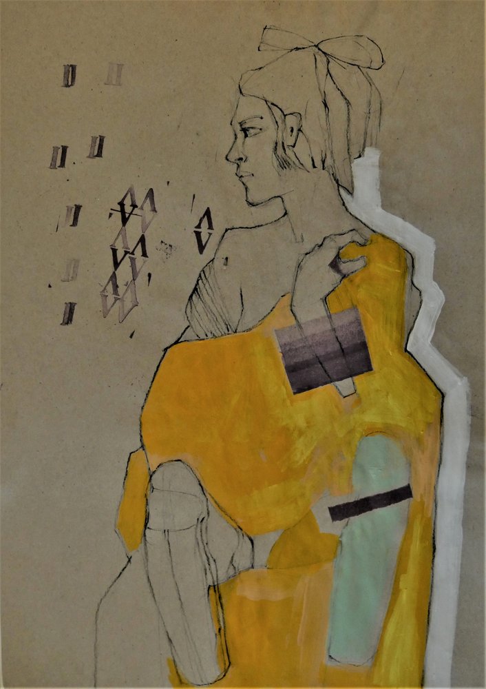 Doordacht geel portret door Doris Schmitz