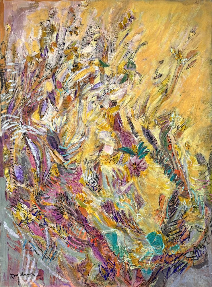 Bloemenpracht in de Gouden Tuin door Dorothy Fagan