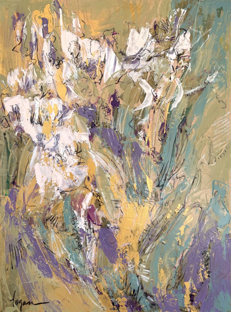 Moderne bloementuin door Dorothy Fagan