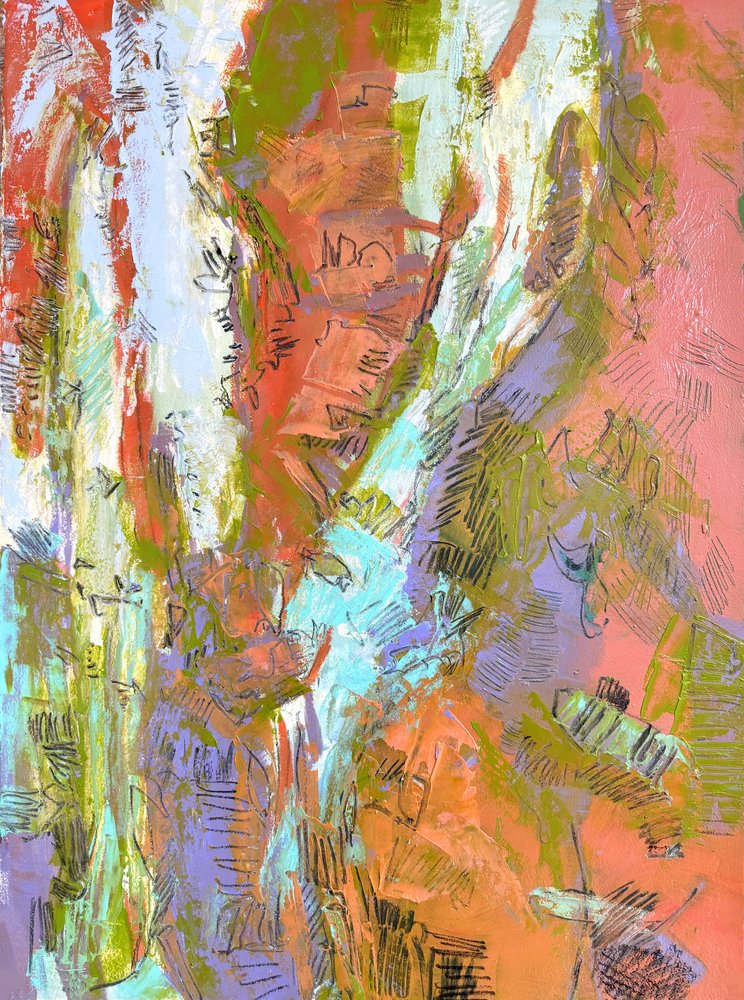 Levendige abstracte texturen door Dorothy Fagan