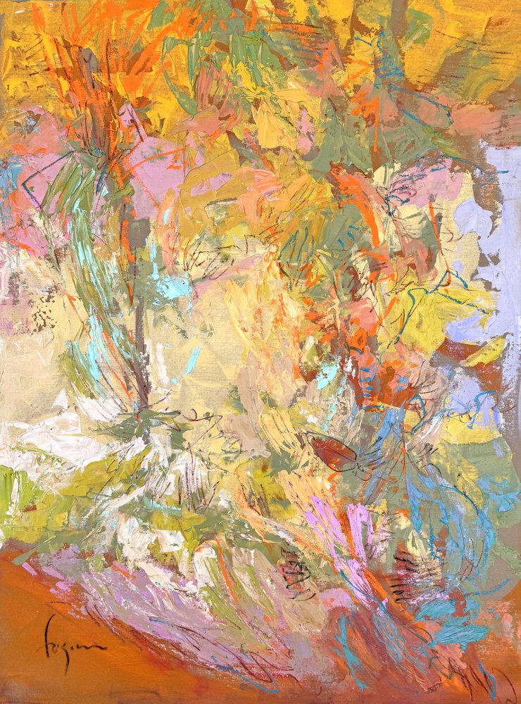 Levendig tuinabstract door Dorothy Fagan