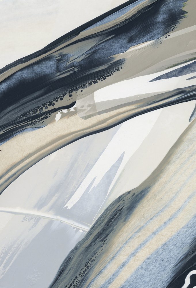 Vloeiende abstracte blues door Edward Selkirk