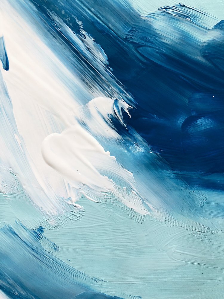 Abstract Blue Motion door Ejaaz Haniff