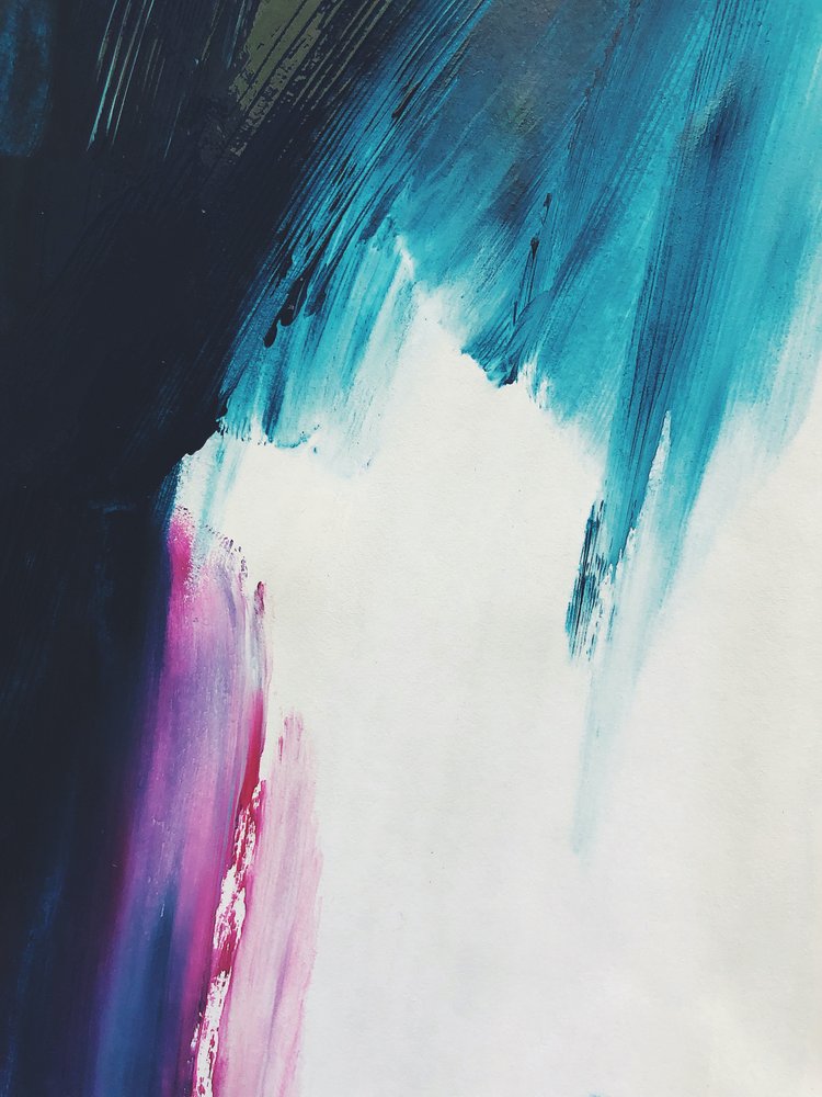 Abstract Blue Movement door Ejaaz Haniff