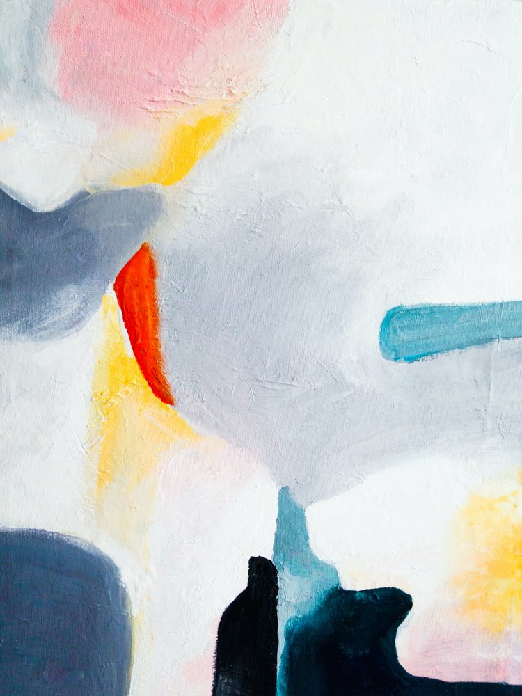 Abstracte kleurstroom door Ejaaz Haniff