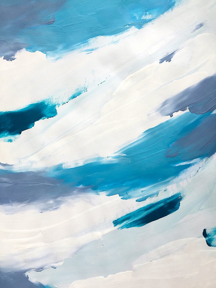 Abstracte oceaangolven door Ejaaz Haniff