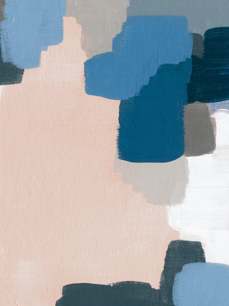 Blush Blue: abstracte blokken door Ejaaz Haniff
