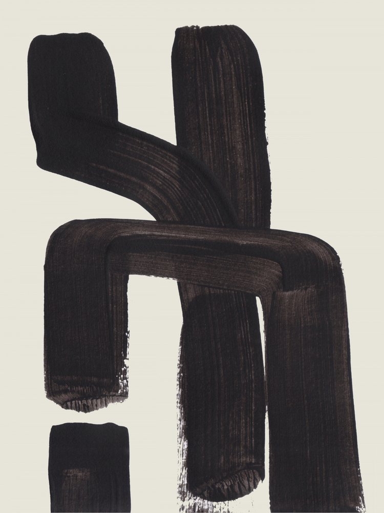 Gedurfde abstracte penseelstreken door Ejaaz Haniff