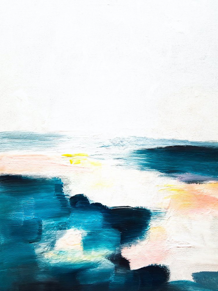 Rustige oceaan – abstract door Ejaaz Haniff