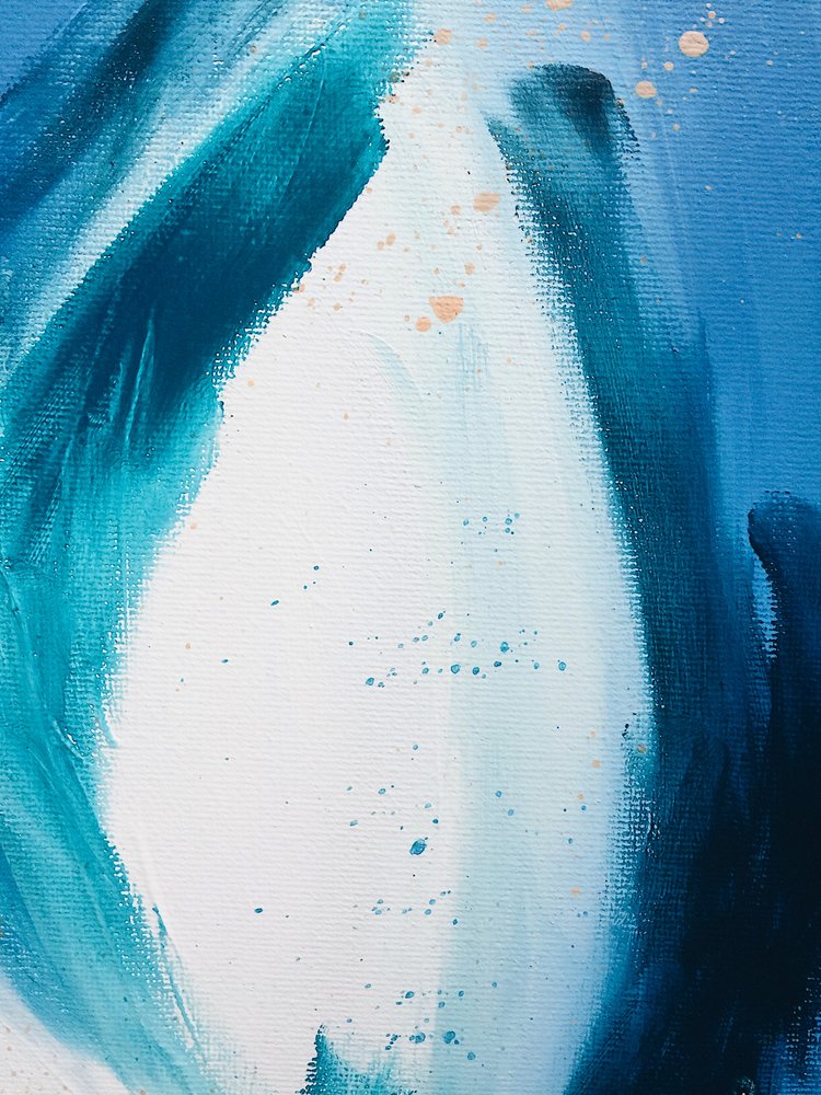Fluid Blue-beweging door Ejaaz Haniff