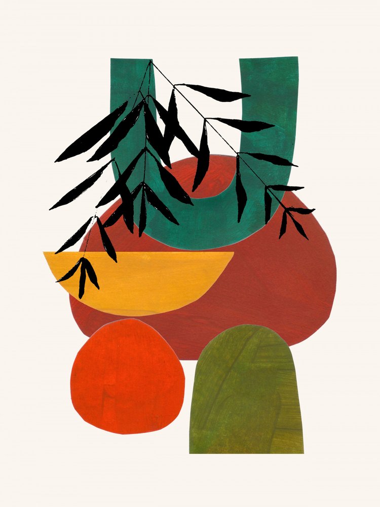 Moderne botanische vormen door Ejaaz Haniff