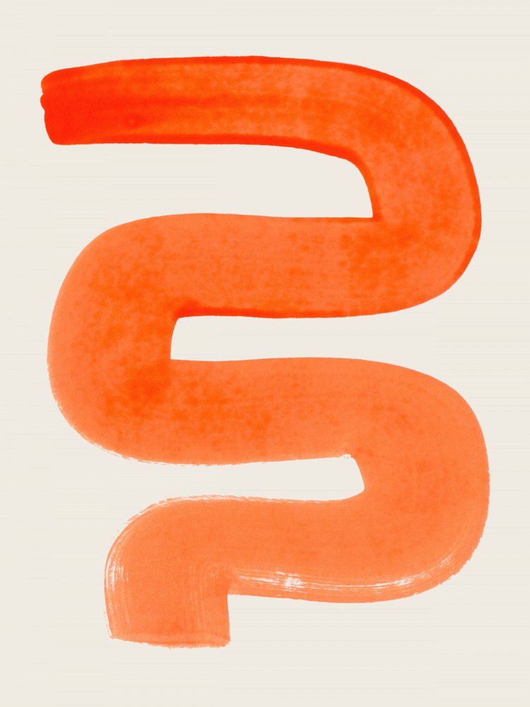 Levendige abstracte curve door Ejaaz Haniff