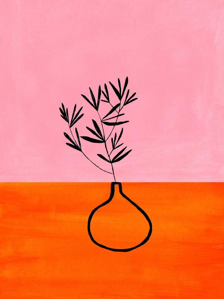 Levendig roze-oranje plant door Ejaaz Haniff